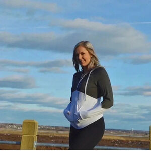 FUTURE MUSCLE ,hoodie zipper colorblock PTP 15”Moncton retro health gym Y2K